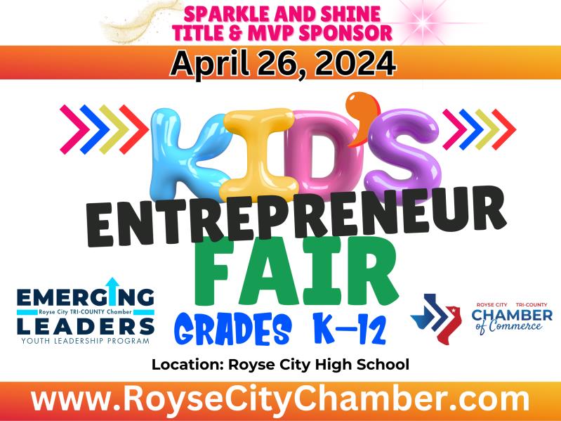 KIDS ENTREPRENEUR FAIR & Sparkle and Shine All Day Sponsors